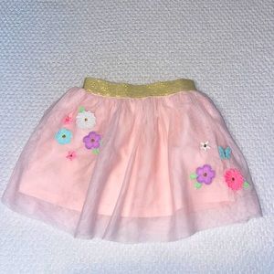 NWT Carter’s pink floral tulle skirt size 18 months